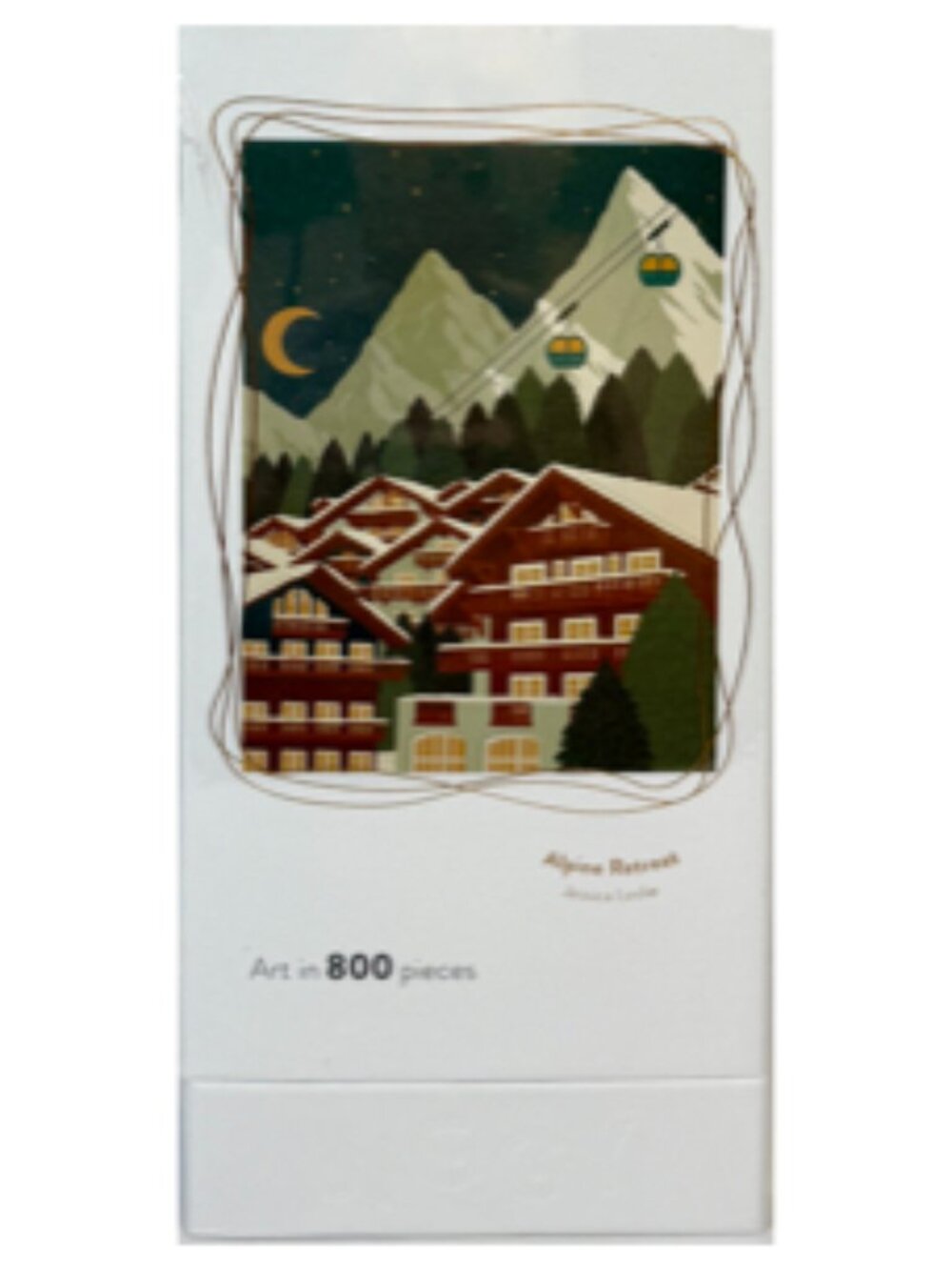 NEW JIGGY Alpine Retreat 800 Piece Puzzle by Jessica Leslie